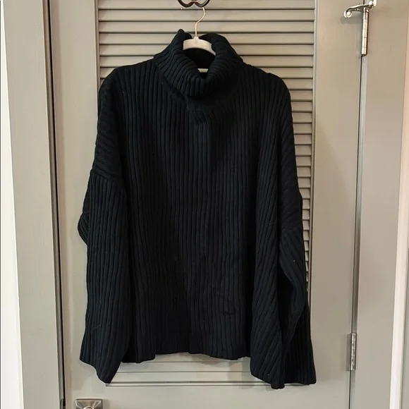 NWT LBLC the label Casey black turtleneck sweater black Sz S - Picture 3 of 7